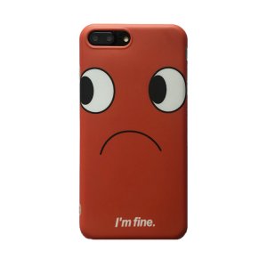 Original sad expression solid color mobile phone case