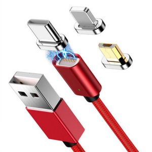 Three-in-one magnetic data cable Type C