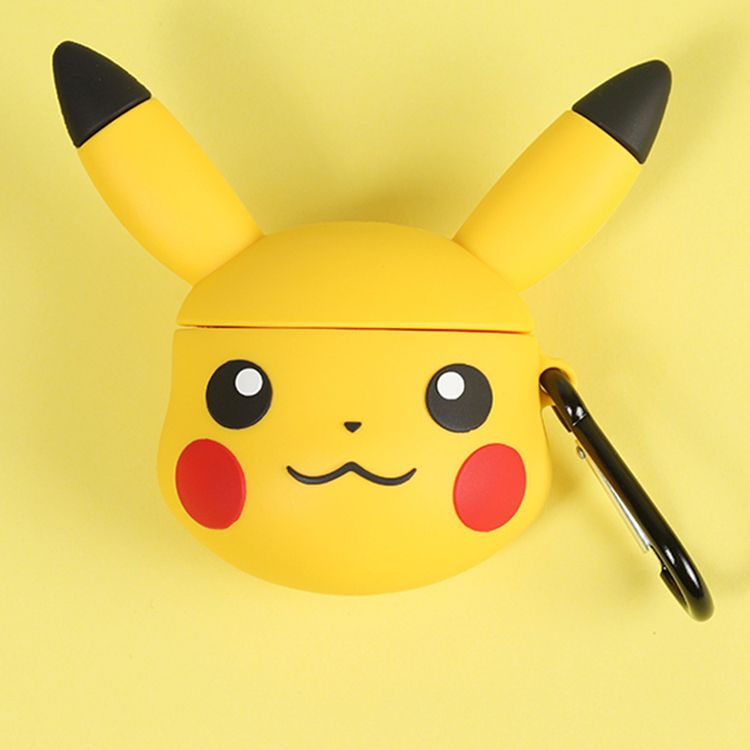 Pikachu cute airpods protective cover creative ring buckle