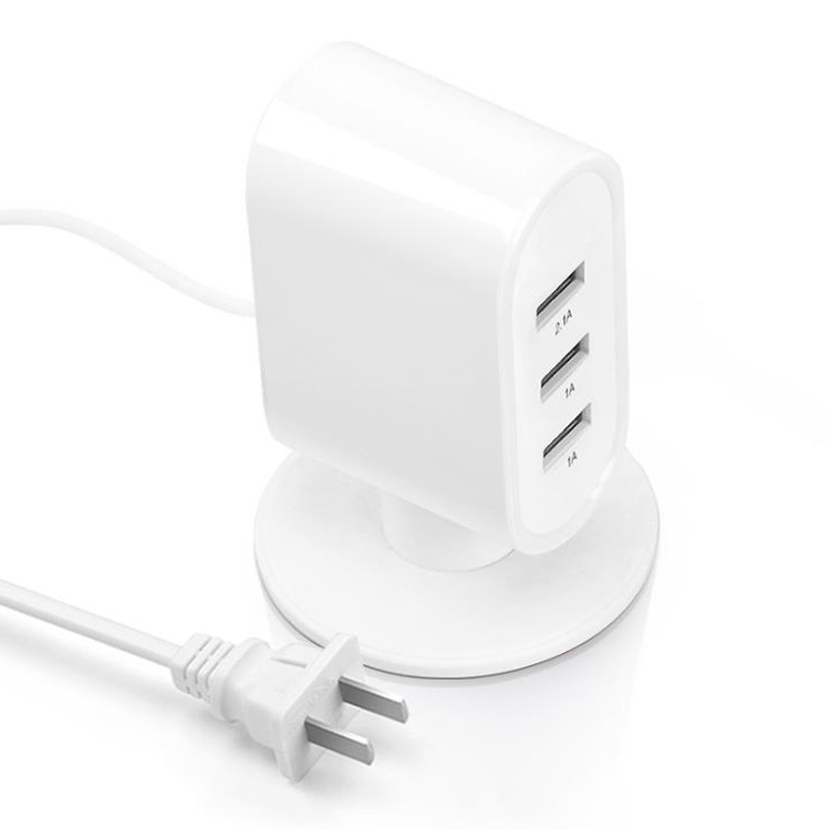 Three-port 4.1A fast charge charging head multi-port USB charger