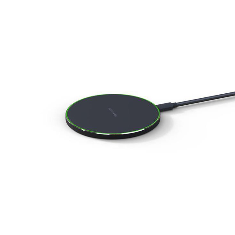 Ultra-thin round aluminum alloy 10W mobile phone wireless fast charging wireless charger
